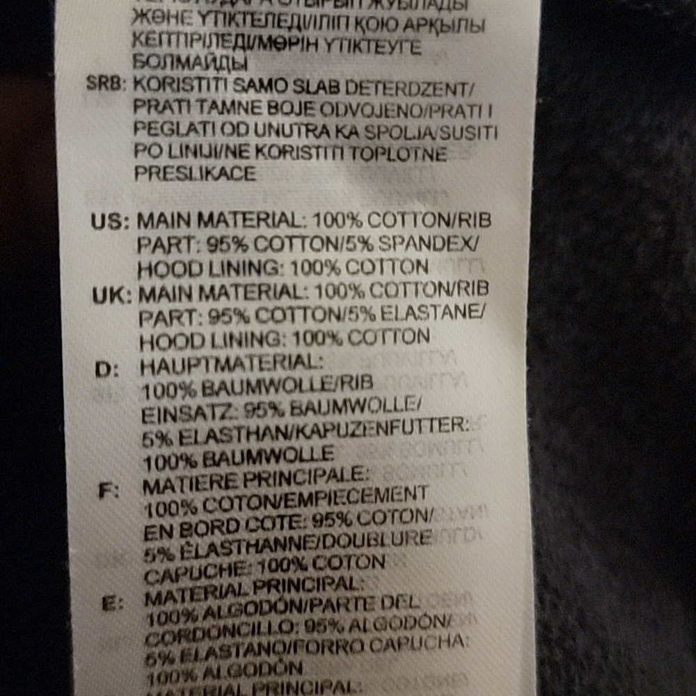 Adidas Women's Black and White Trefoil Hoodie Size XS - Picture 7 of 7